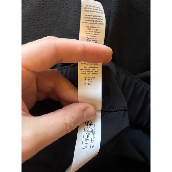 Alo Yoga High Waist Dreamscape Trouser (Long) Black Size Large - Picture 10 of 10